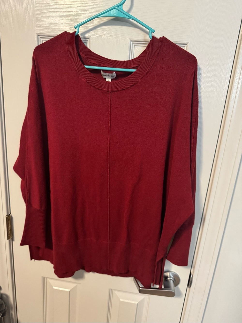 Wonderly Deep Red Crewneck Sweater